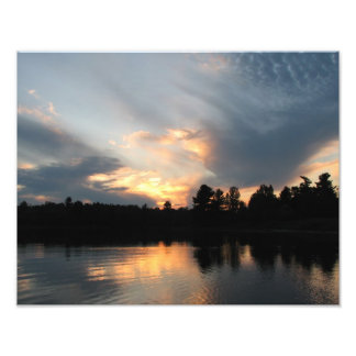 pine point sunset photo print