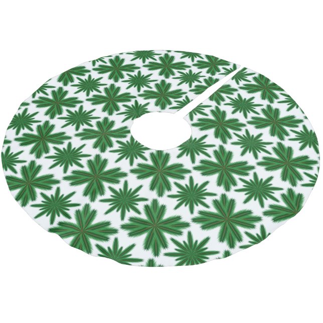 Pine Snowflakes Tree Skirt (Angled)