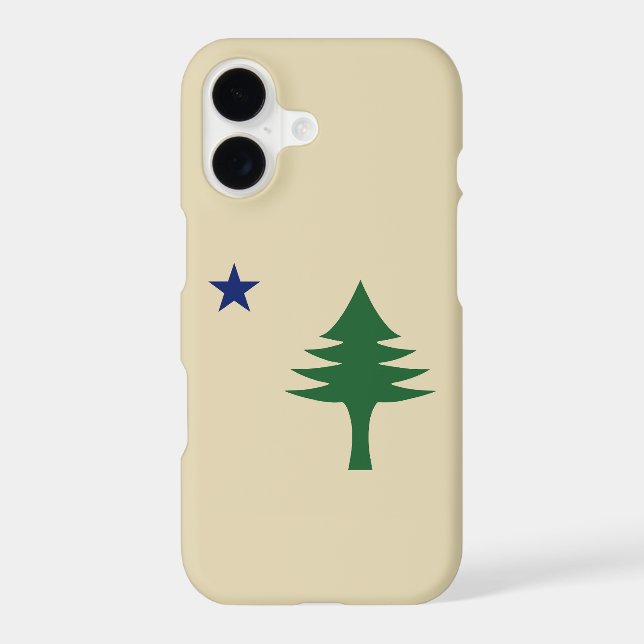 Pine tree and star 1901 flag of Maine State (Back)