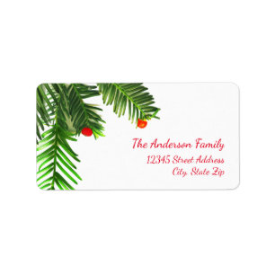 Pine Tree Branch - Address Label