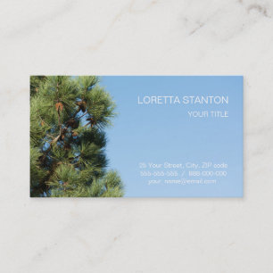 Pine tree business card