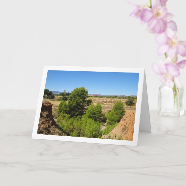 Pine tree Canyon Landscape Card (Orchid)