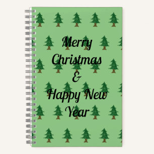Pine Tree Christmas Sketchbook Notebook
