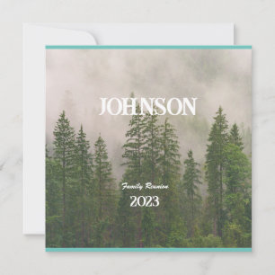 Pine Tree Family Reunion Invitation