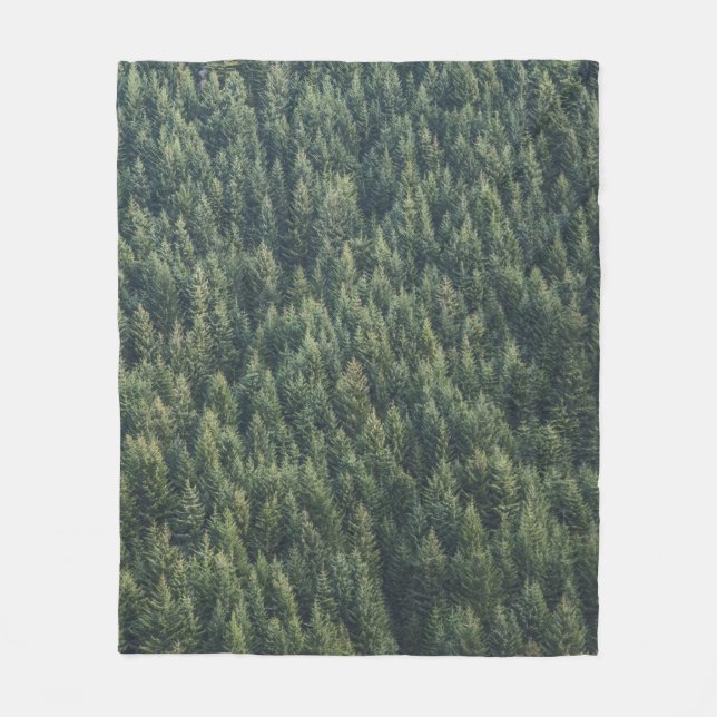 PINE TREE FOREST FLEECE BLANKET (Front)