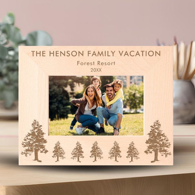 Pine Tree Forest Nature Photo Engraved Frames (Creator Uploaded)