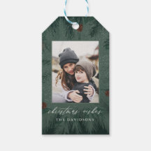 Pine Tree Frame with Pinecones, Plaid, and Photo