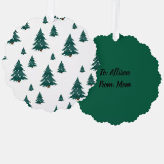 Pine Tree Gift Tag Tree Decoration Card