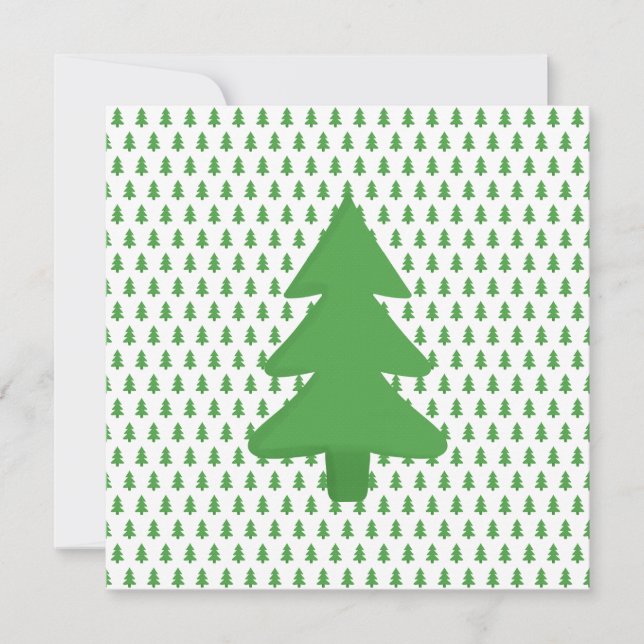 Pine Tree Holiday Card (Front)