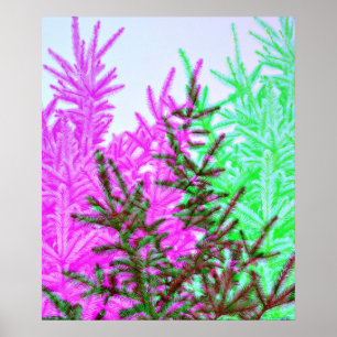 Pine Tree Modern Style Photographic Art Print