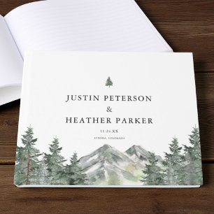 Pine Tree Mountain Wedding Photo Guest Book