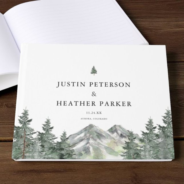 Pine Tree Mountain Wedding Photo Guest Book (Creator Uploaded)