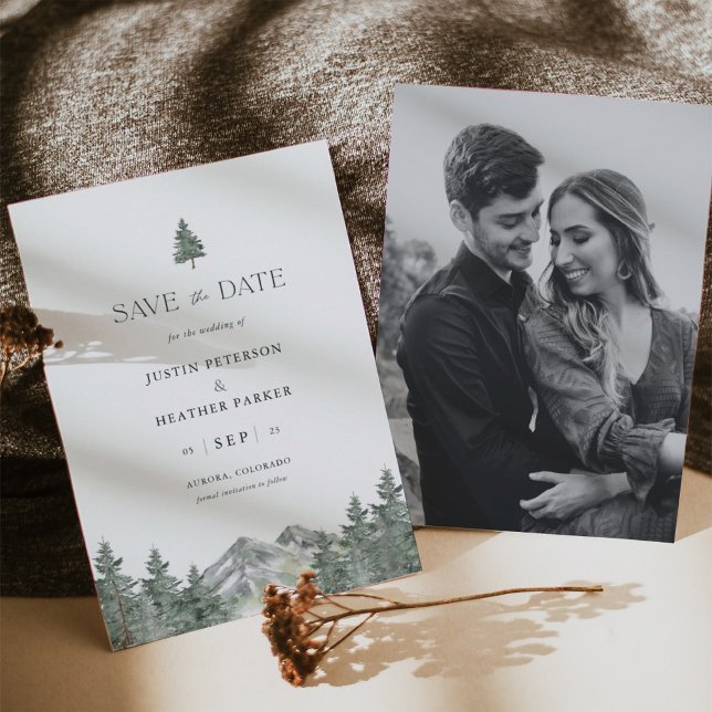 Pine Tree Mountain Wedding Photo Save The Dates Save The Date (Creator Uploaded)
