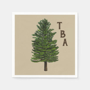 Pine Tree Paper Napkins