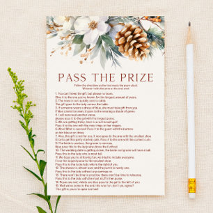 Pine Tree Pass The Prize Bridal Shower Game  Stationery