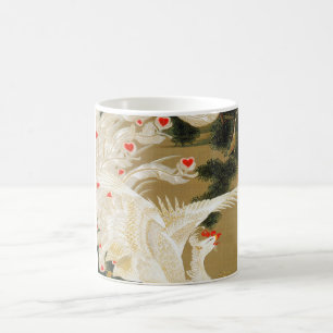 Pine Tree & Phoenix (Love Heart Phoenix), Jakuchu Coffee Mug