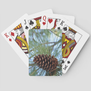 Pine tree pine cone playing cards