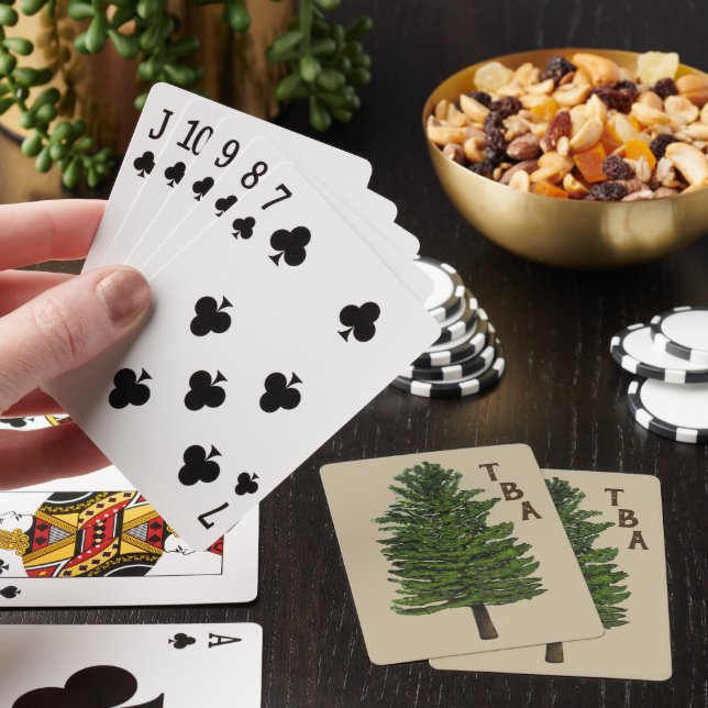 Pine Tree Playing Cards (In Situ)