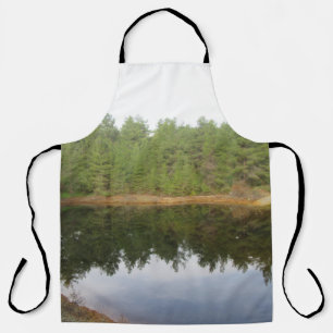 Pine Tree Reflection Lake Apron