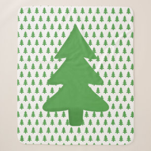Pine Tree Sherpa Blanket