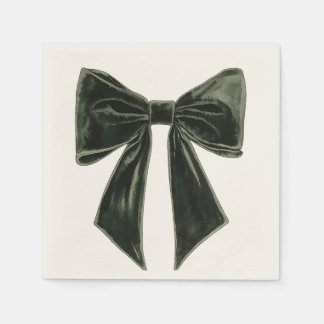 Pine Tree Silhouette Christmas Pattern Napkin