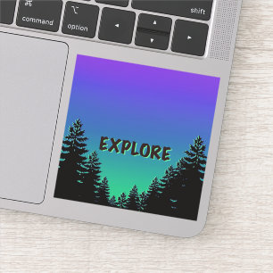 Pine tree silhouette- explore the great outdoors 