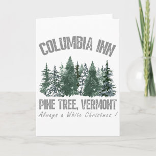Pine Tree Vermont Always A White Christmas Tree Ho Card