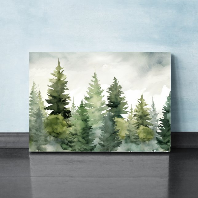 Pine Tree Winter Landscape  Canvas Print (Creator Uploaded)