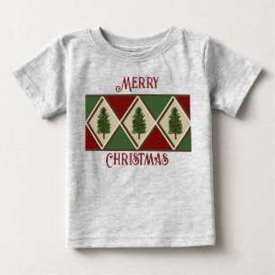 Pine Trees and Harlequin Baby T-Shirt
