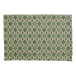 Pine Trees and Harlequin Pillowcase