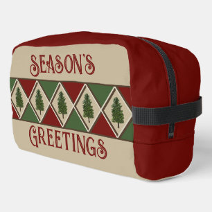 Pine Trees and Harlequin Toiletry Bag