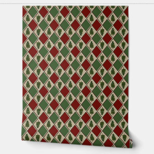 Pine Trees and Harlequin Wallpaper