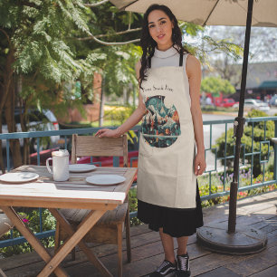 Pine Trees and Mountains, customisable Apron