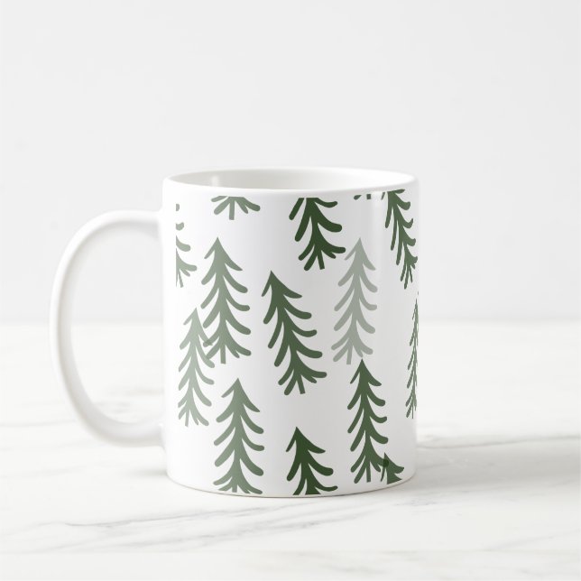 Pine trees coffee mug (Left)