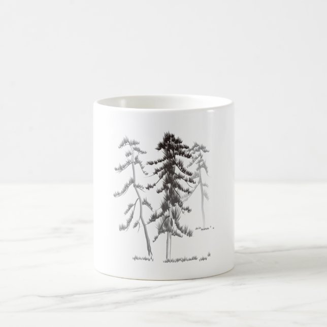 Pine trees coffee mug (Center)