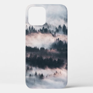PINE TREES COVERED WITH SNOW iPhone 12 CASE
