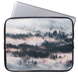 PINE TREES COVERED WITH SNOW LAPTOP SLEEVE