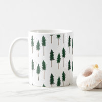 Pine Trees Forest Minimalist Pattern