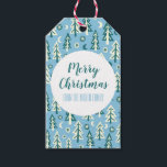 Pine Trees Forest Moon Stars Minimal Clean CUSTOM Gift Tags<br><div class="desc">Hope you like this design. Add your own text to the front or back. Check my shop for more designs and matching items from wrapping paper to kitchen towels!</div>