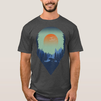 pine trees forest nature T-Shirt
