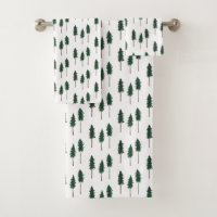 Pine Trees Forest Pattern Minimal