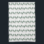 Pine Trees Forest Pattern Simple Tea Towel<br><div class="desc">Decorate your kitchen with this cool art towel. Makes a great housewarming,  birthday or wedding gift! 
You can customise it and add text too.
Check my shop for lots more colours and patterns!</div>