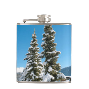 Pine Trees Hip Flask