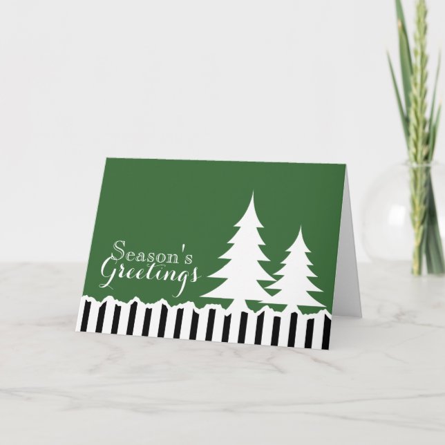Pine Trees Holiday Greeting (Front)