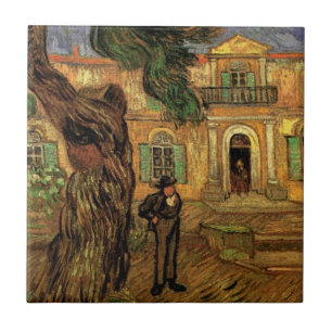 Pine Trees in Saint-Paul by Vincent van Gogh Ceramic Tile
