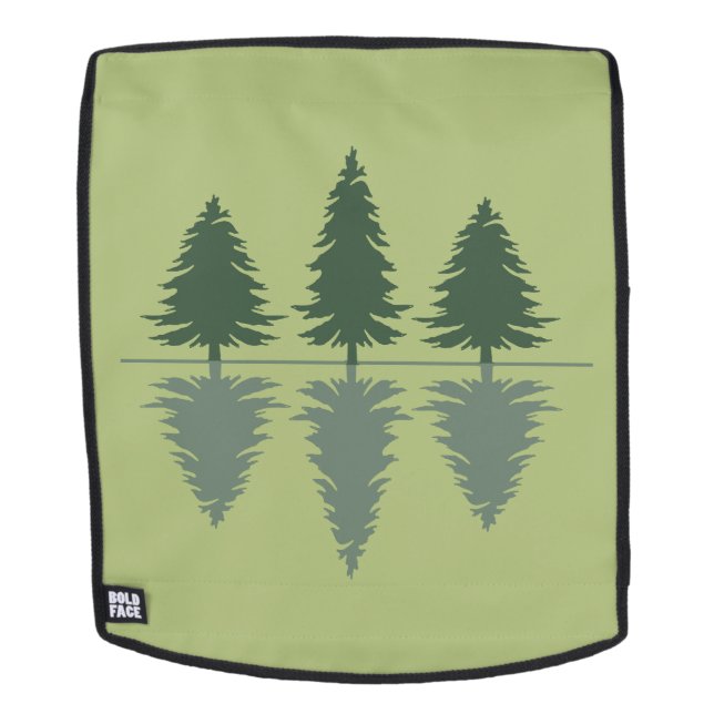 Pine trees Into the forest  Backpack (Removable Face)