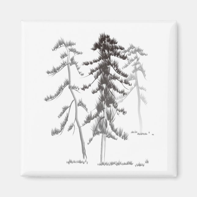 Pine trees magnet (Front)