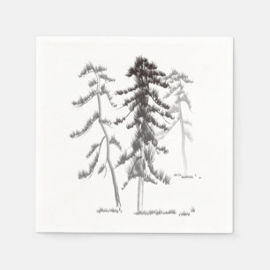 Pine trees napkin