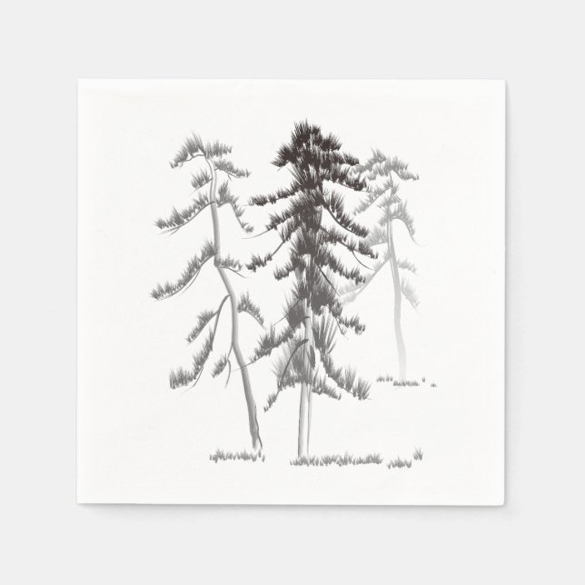 Pine trees napkin (Front)