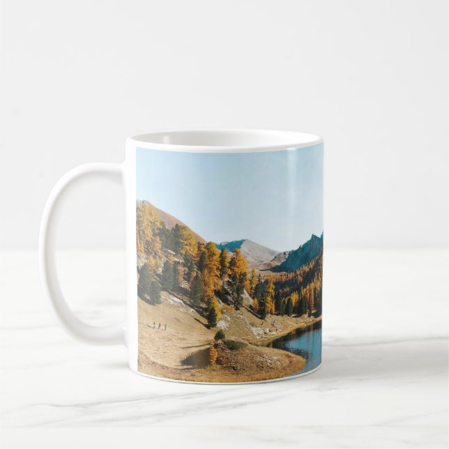 PINE TREES NEAR LAKE COFFEE MUG (Left)